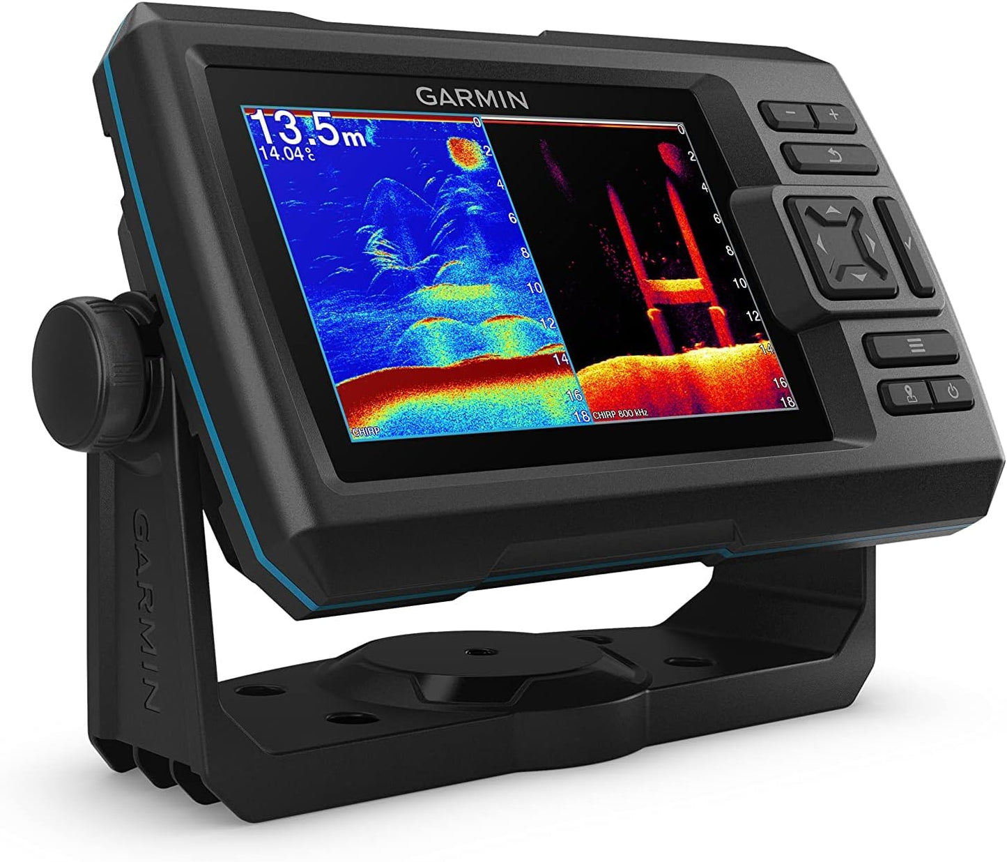 Garmin Striker Vivid 5cv, Easy-to-Use 5-inch Color Fishfinder and Sonar Transducer, Vivid Scanning Sonar Color Palettes (010-02551-00) (Renewed)