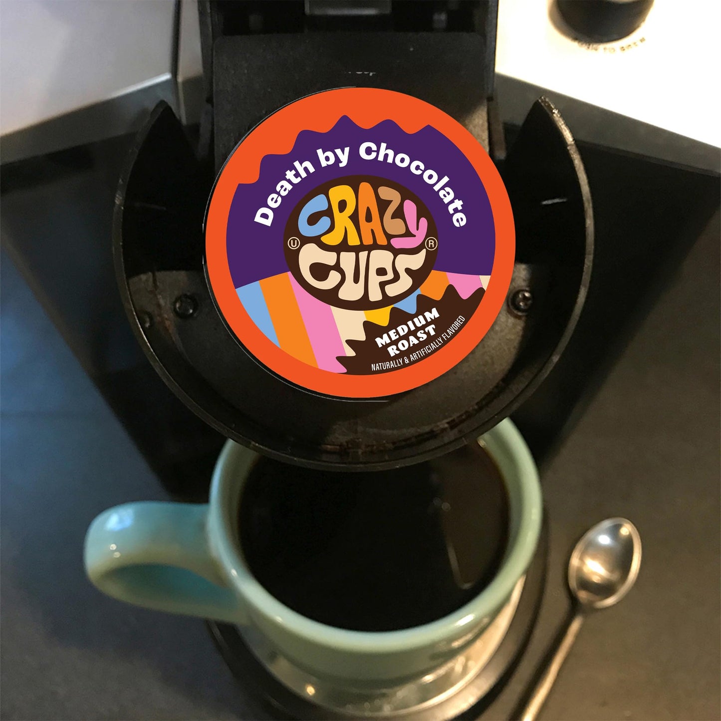 Flavored Decaf Coffee Pods Variety Pack Compatible with Keurig K Cups Brewers, 40 Count, Assorted Decaffeinated Flavored Coffee Sampler(Pack of 1)
