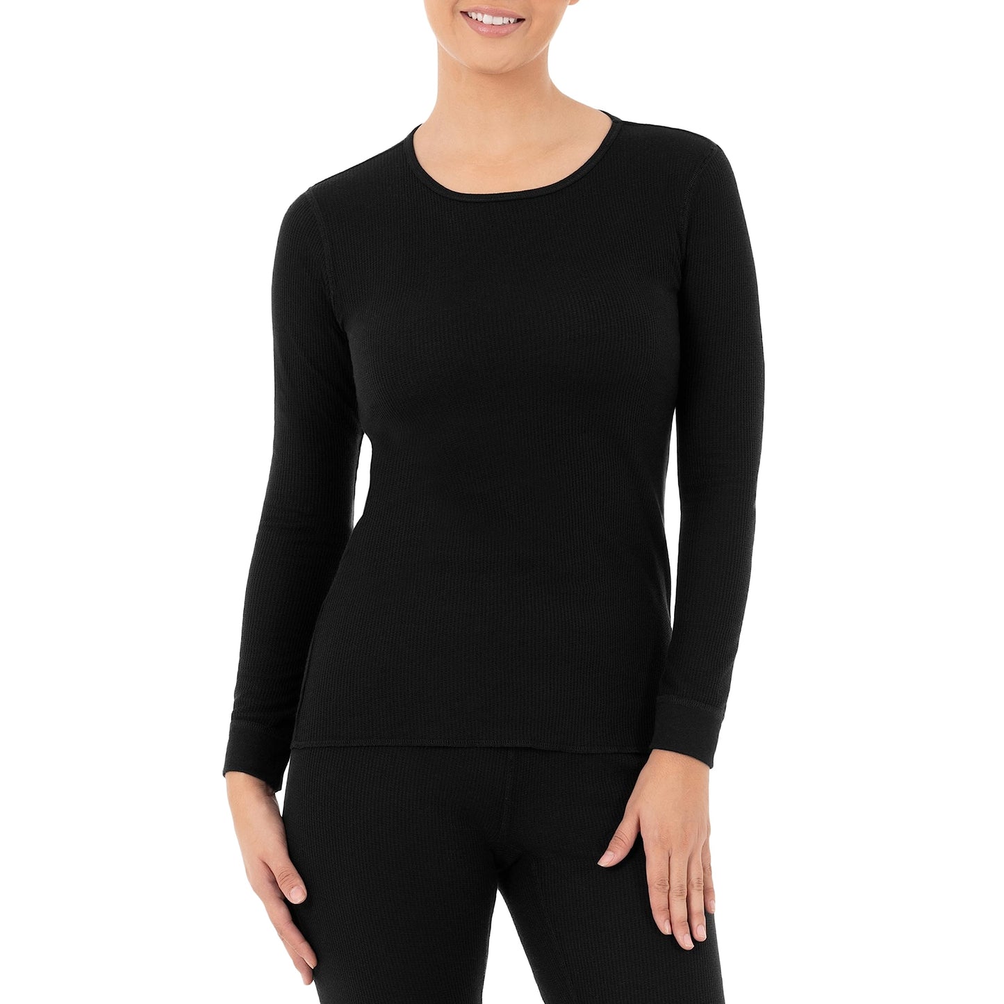 Fruit of the Loom Women's Micro Waffle Premium Thermal Underwear Tee Shirt