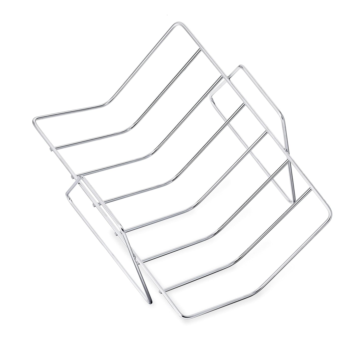 Amazon Basics Stainless Steel Rectangular Roasting Pan with Rack, 16 in