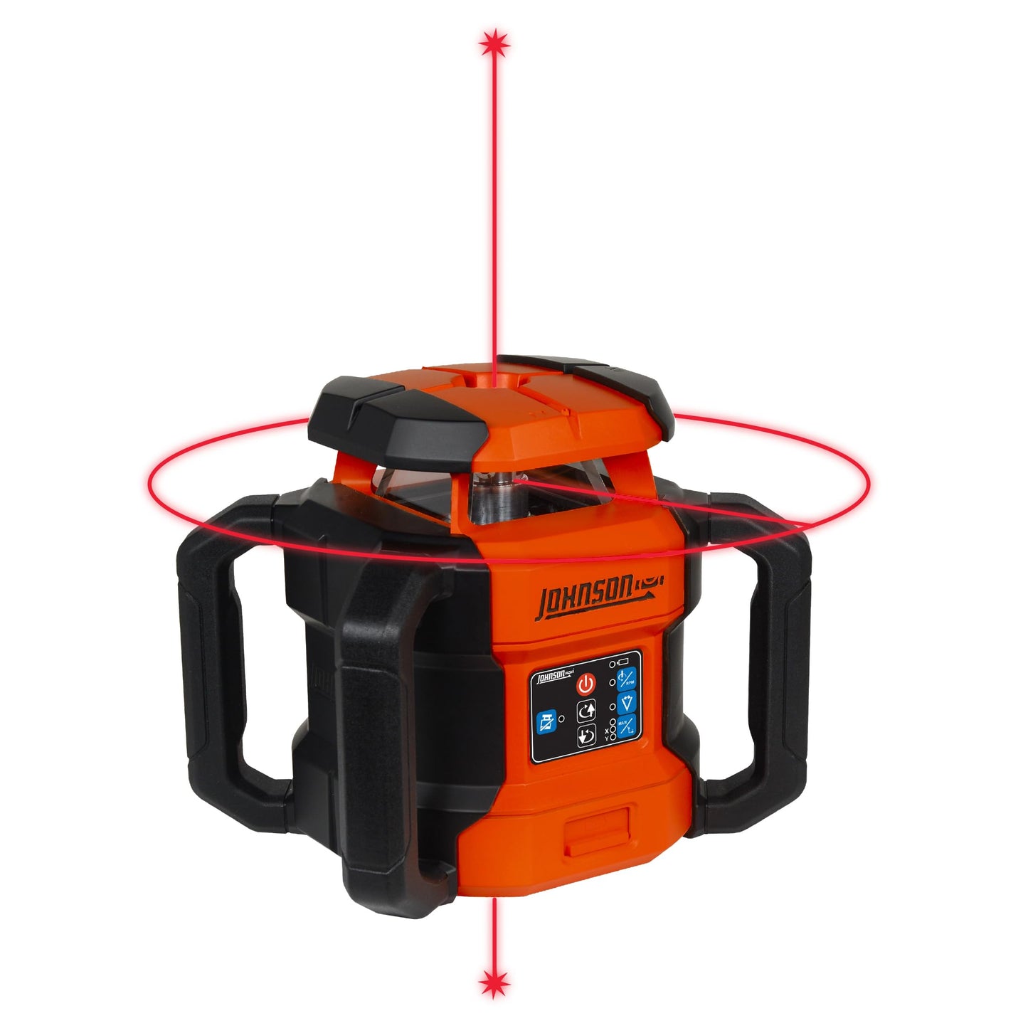 Johnson Level & Tool 99-028K Electronic Self-Leveling Dual Slope Horizontal/Vertical Rotary Laser System, Red, 1 Kit