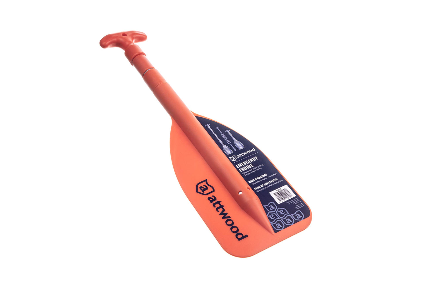 Attwood Emergency Telescoping Paddle for Boating, Orange