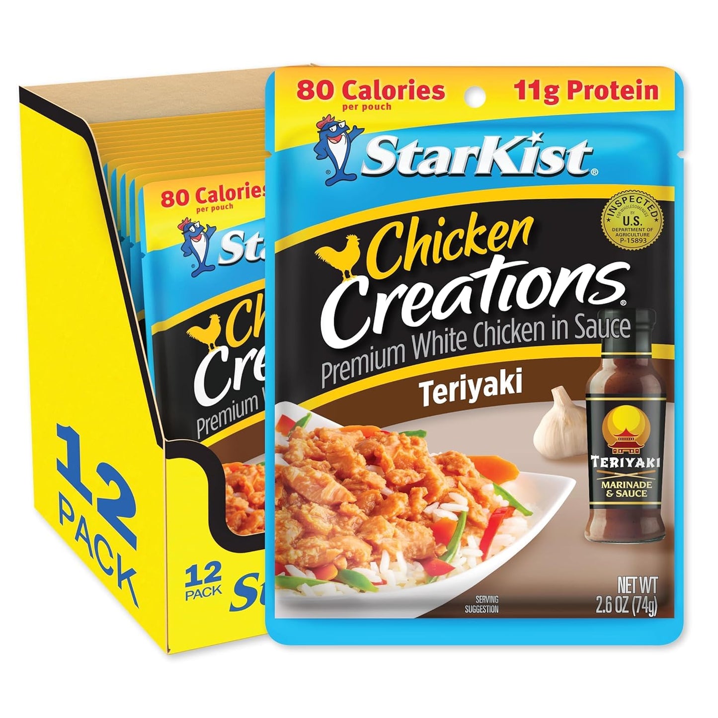 StarKist Chicken Creations, Chicken Salad, 2.6 oz Pouch (Pack of 12)