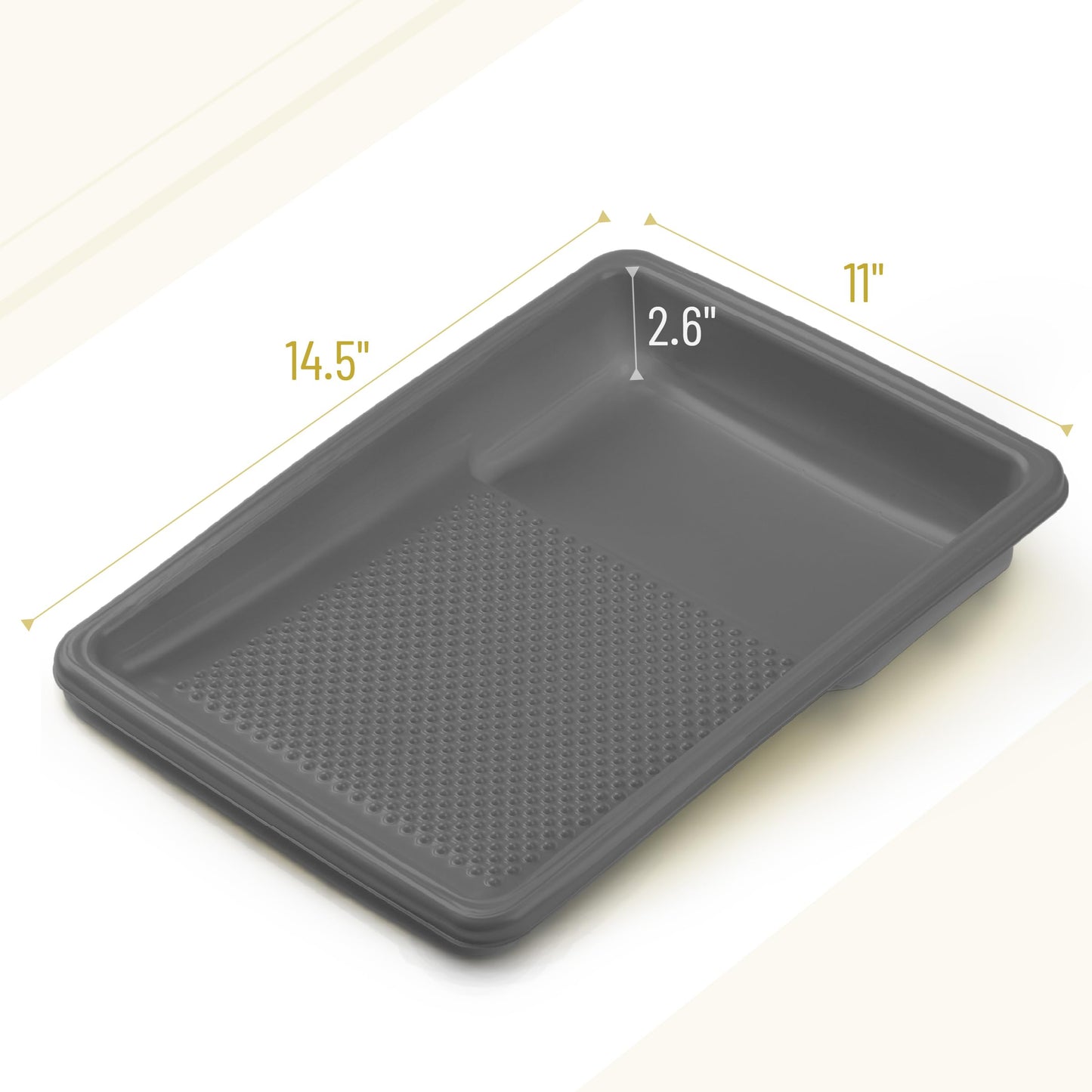 Bates- Paint Tray Liner, 9 Inch, 10 Pack, Paint Roller Tray, Disposable Plastic Paint Trays, Paint Pans Trays, Paint Supplies for House Painting, Roller Tray