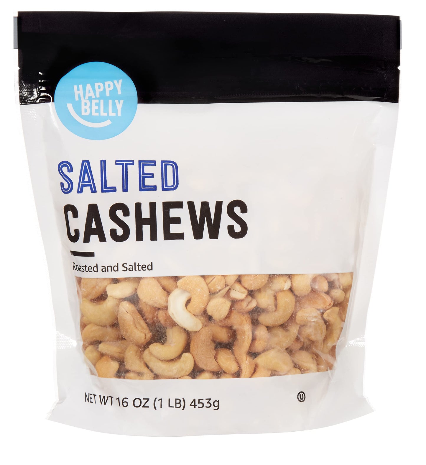 Amazon Brand - Happy Belly Fancy Whole Cashews, Roasted and Sea Salted, 44 ounce (Pack of 1)