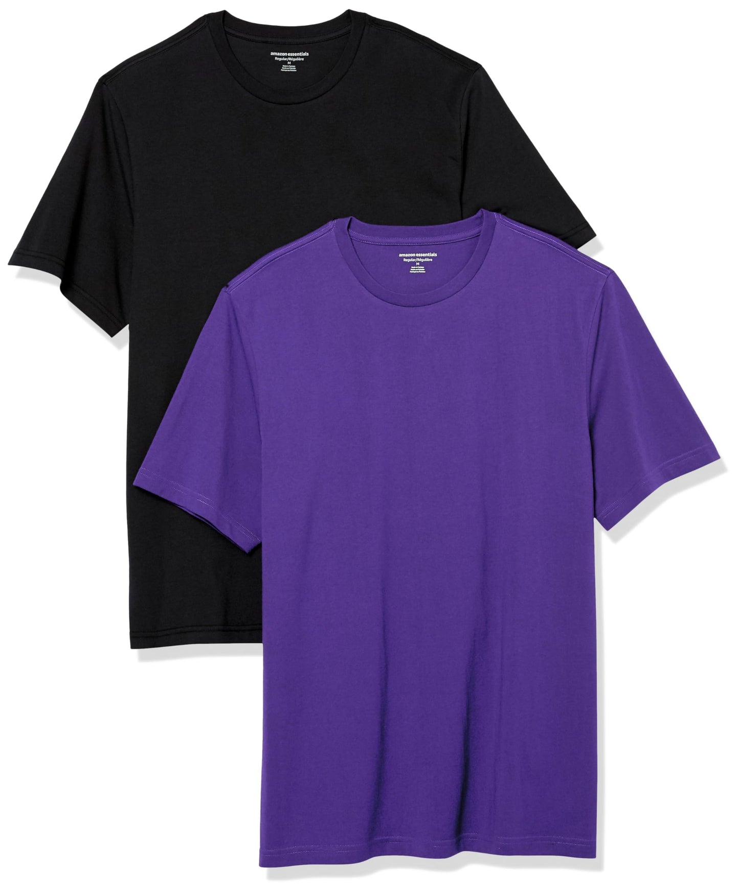 Amazon Essentials Men's Cotton Regular-Fit Short-Sleeve Crewneck T-Shirt