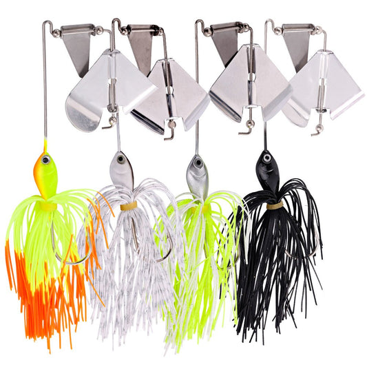 Sougayilang Fishing Lures Buzzbait Spinnerbait Jigs Lure for Bass Pike Fishing