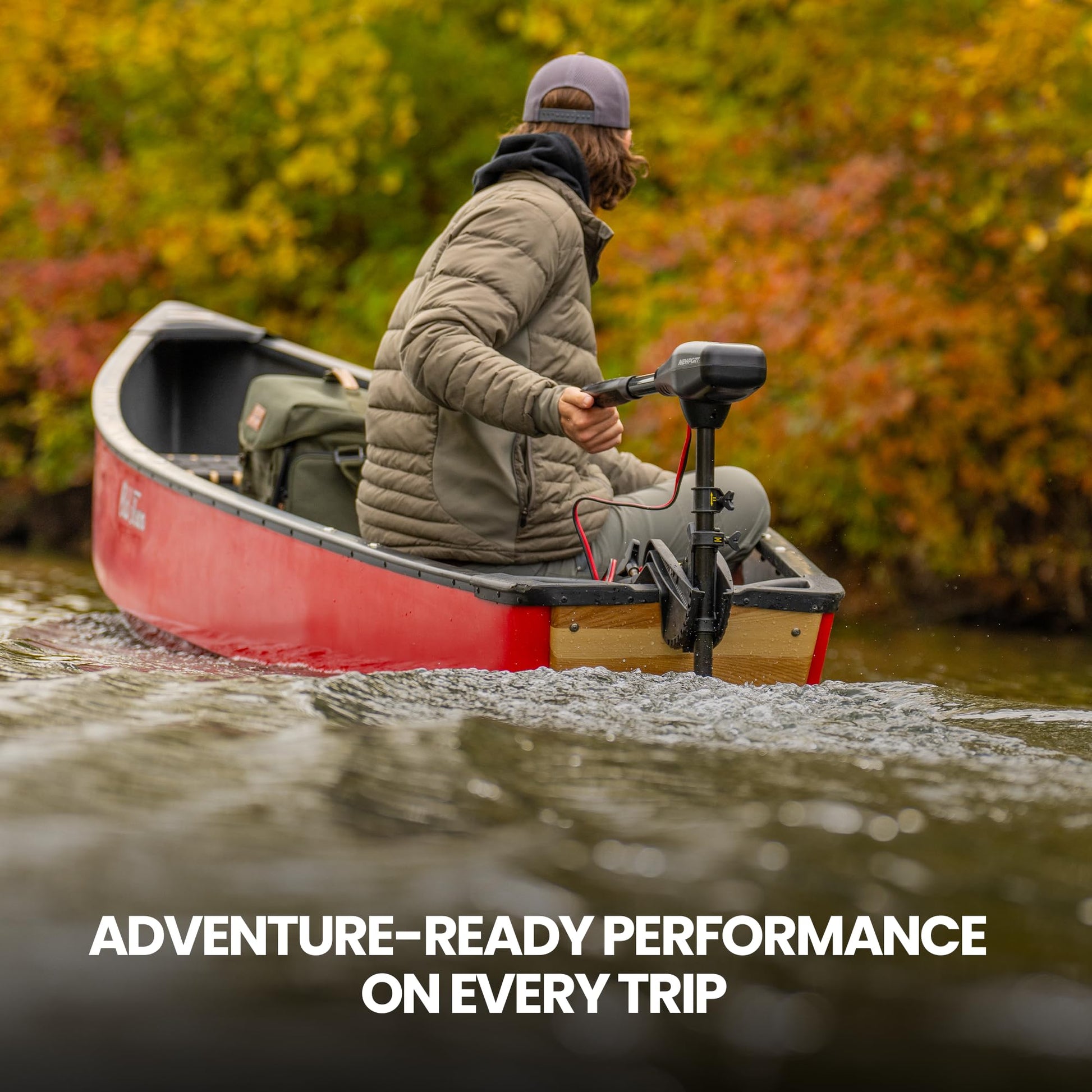 Newport NV-Series 55lb Thrust Saltwater Transom Mounted Trolling Elect ...