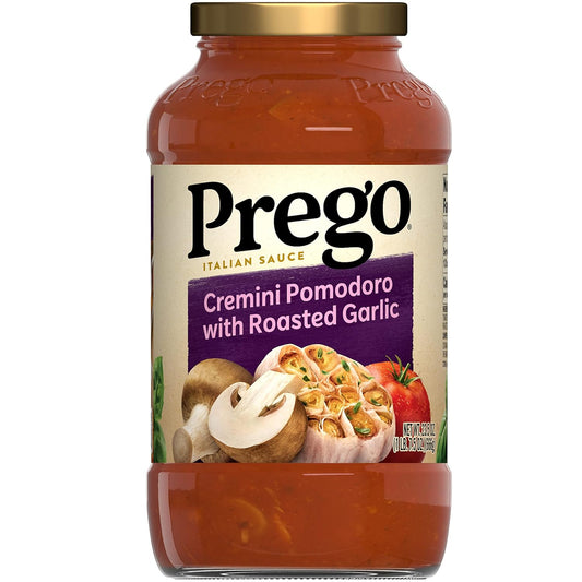 Prego Pasta Sauce, Italian Tomato Sauce with Roasted Garlic & Parmesan Cheese, 24 oz Jar