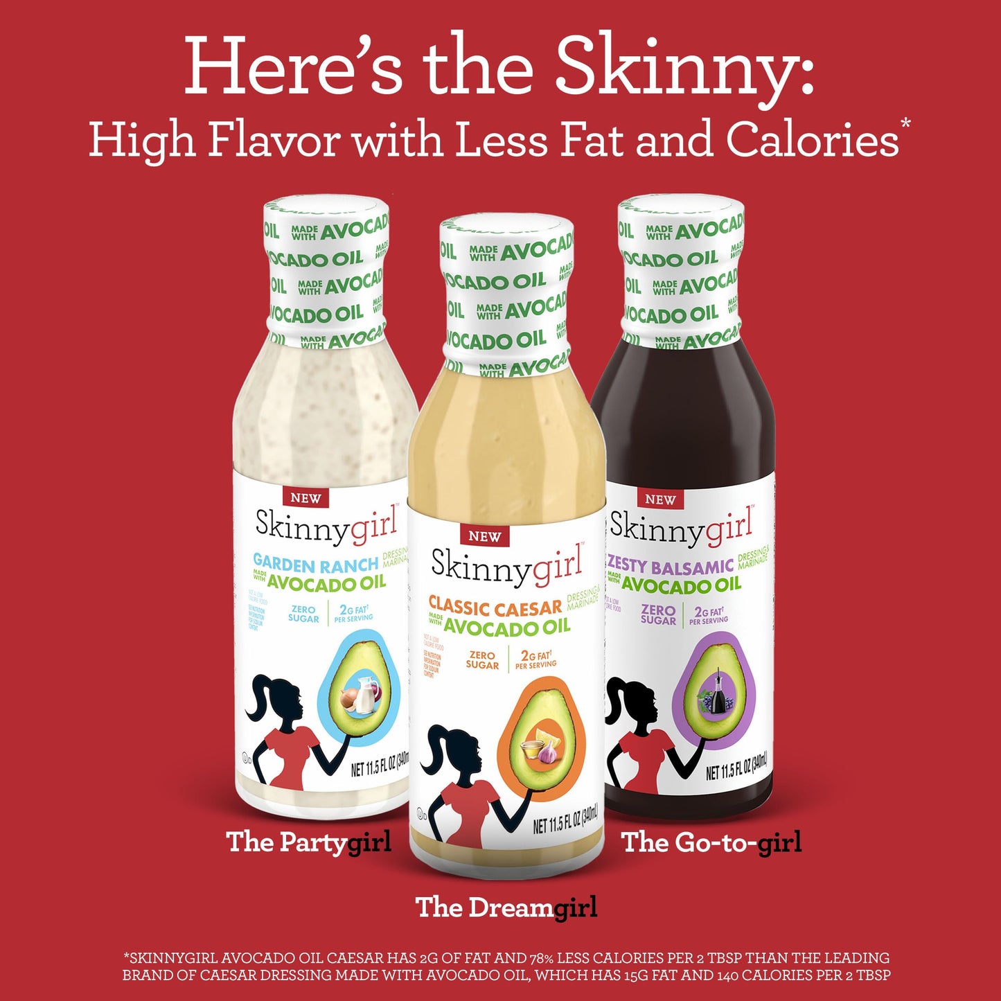 Skinnygirl Fat-Free Salad Dressing, Sugar-Free Buttermilk Ranch, 8 Ounce