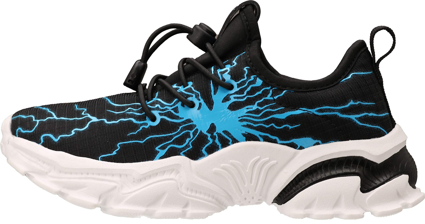 BRONAX Little/Big Boys Comfortable Graffiti Personality Tennis Shoes