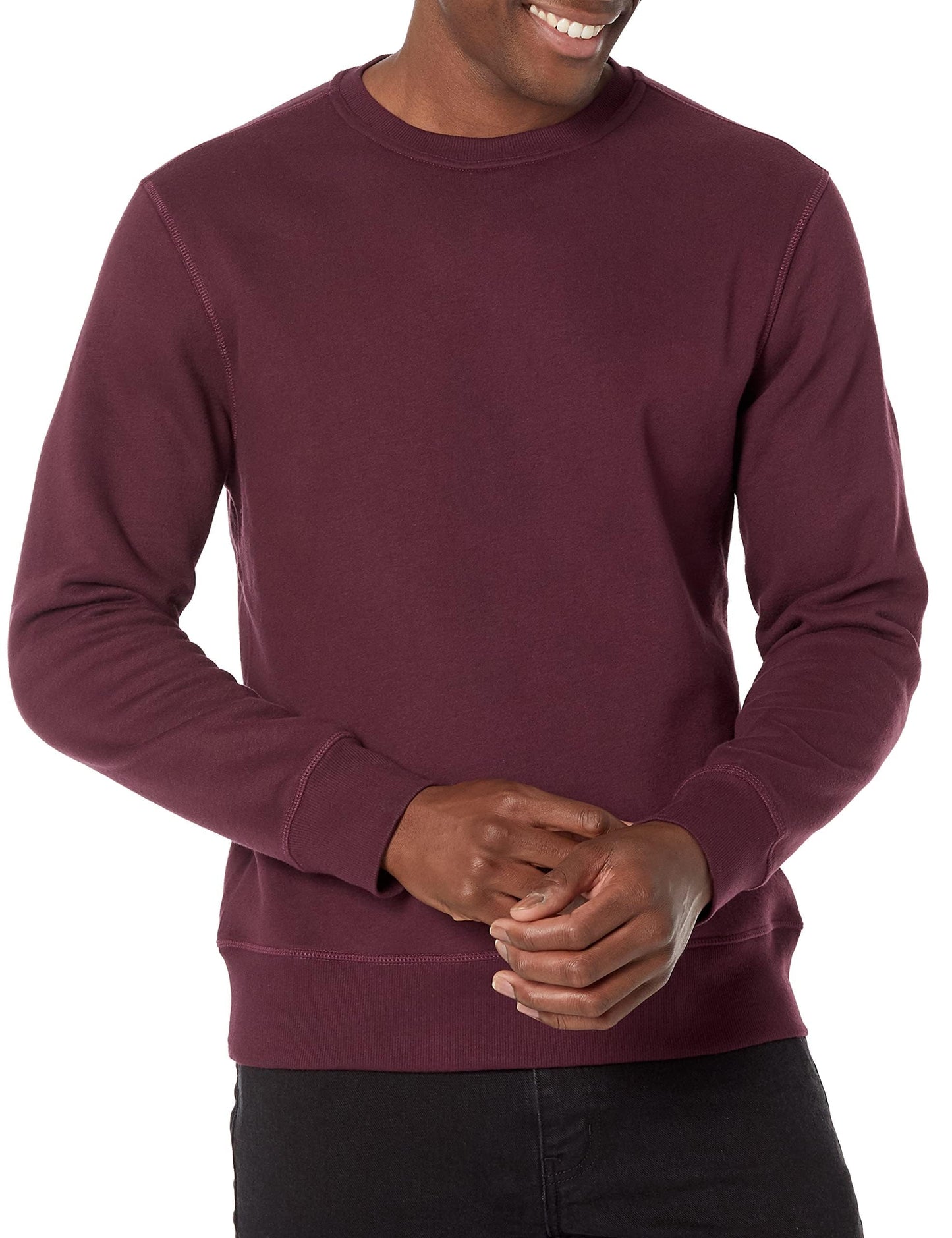 Amazon Essentials Men's Fleece Crewneck Sweatshirt (Available in Big & Tall)