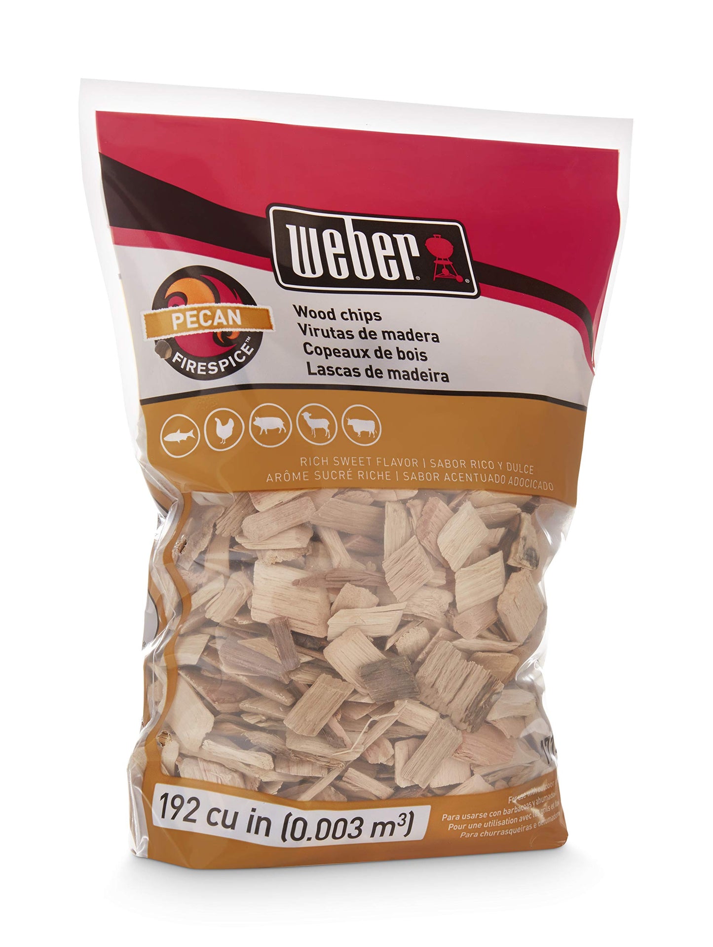 Weber Apple Wood Chips, for Grilling and Smoking, 192 Cu. in