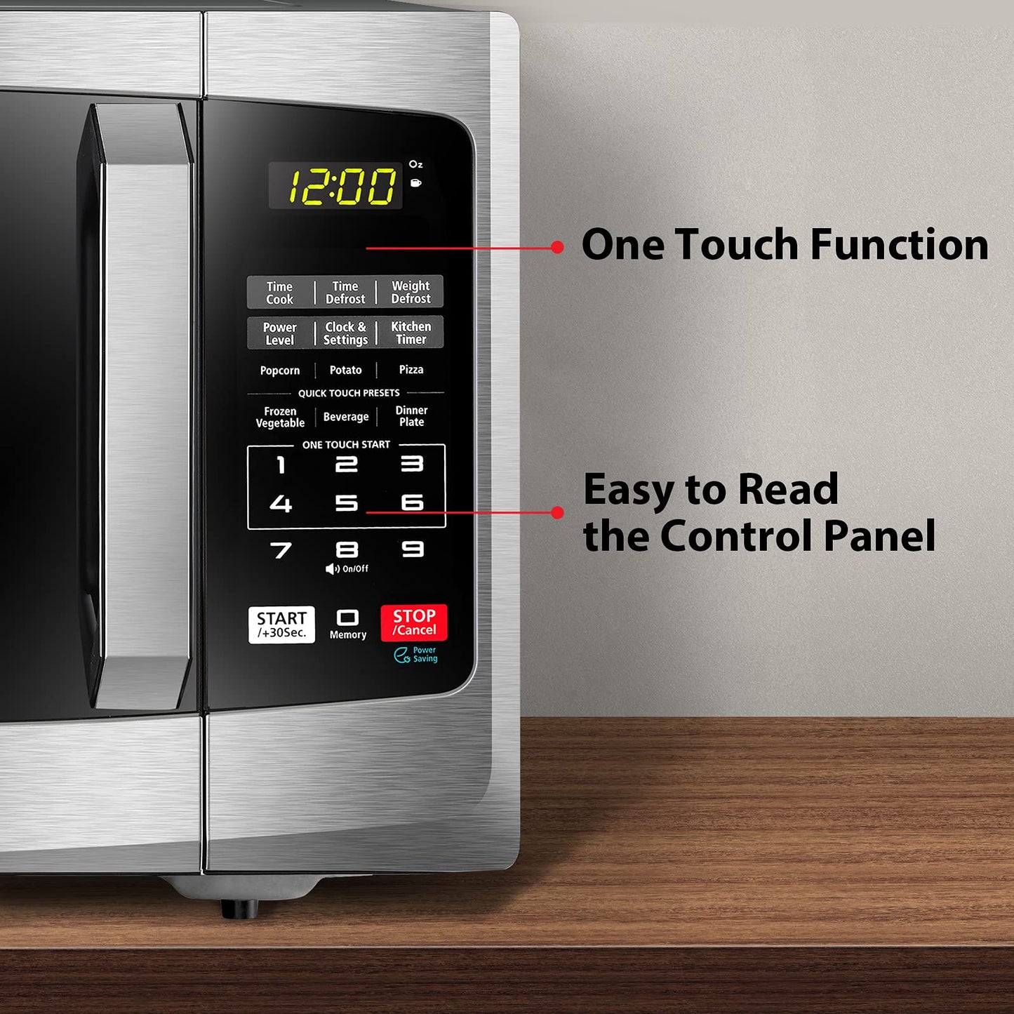 TOSHIBA Small Microwave Oven with 11 Power Levels, Sound On/Off & Eco Mode, Cu Ft, 700W, Black, MM-EM07PA(BK), ChefDefrost-0.7 Cu.Ft