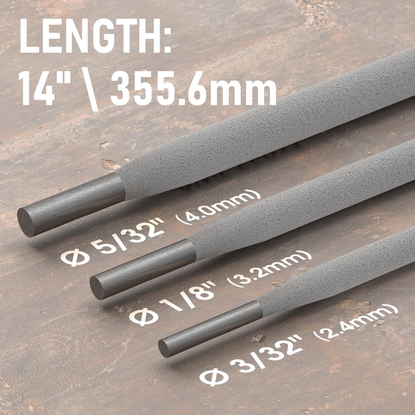YESWELDER E6013 1/8'' 10LB Welding Rod Carbon Steel Stick Electrodes