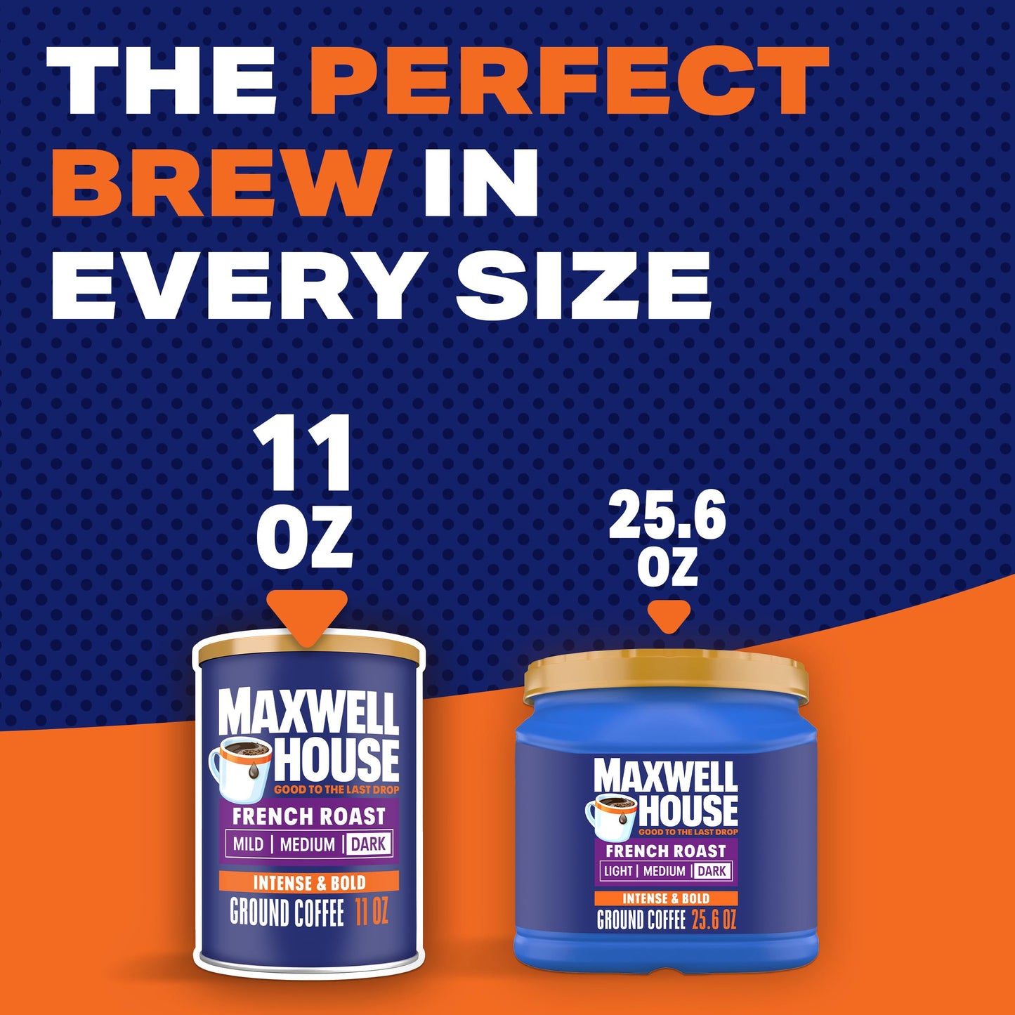 Maxwell House Breakfast Blend Mild Roast Ground Coffee, 38.8 oz Canister