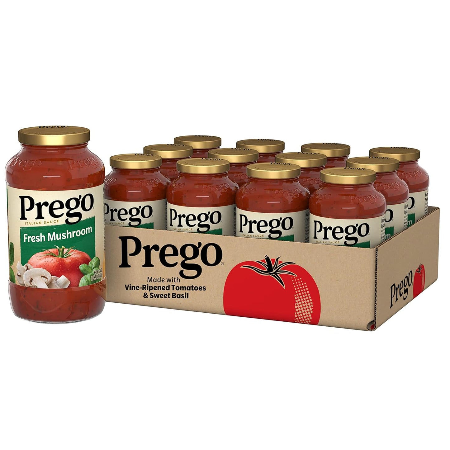 Prego Pasta Sauce, Italian Tomato Sauce with Roasted Garlic & Parmesan Cheese, 24 oz Jar