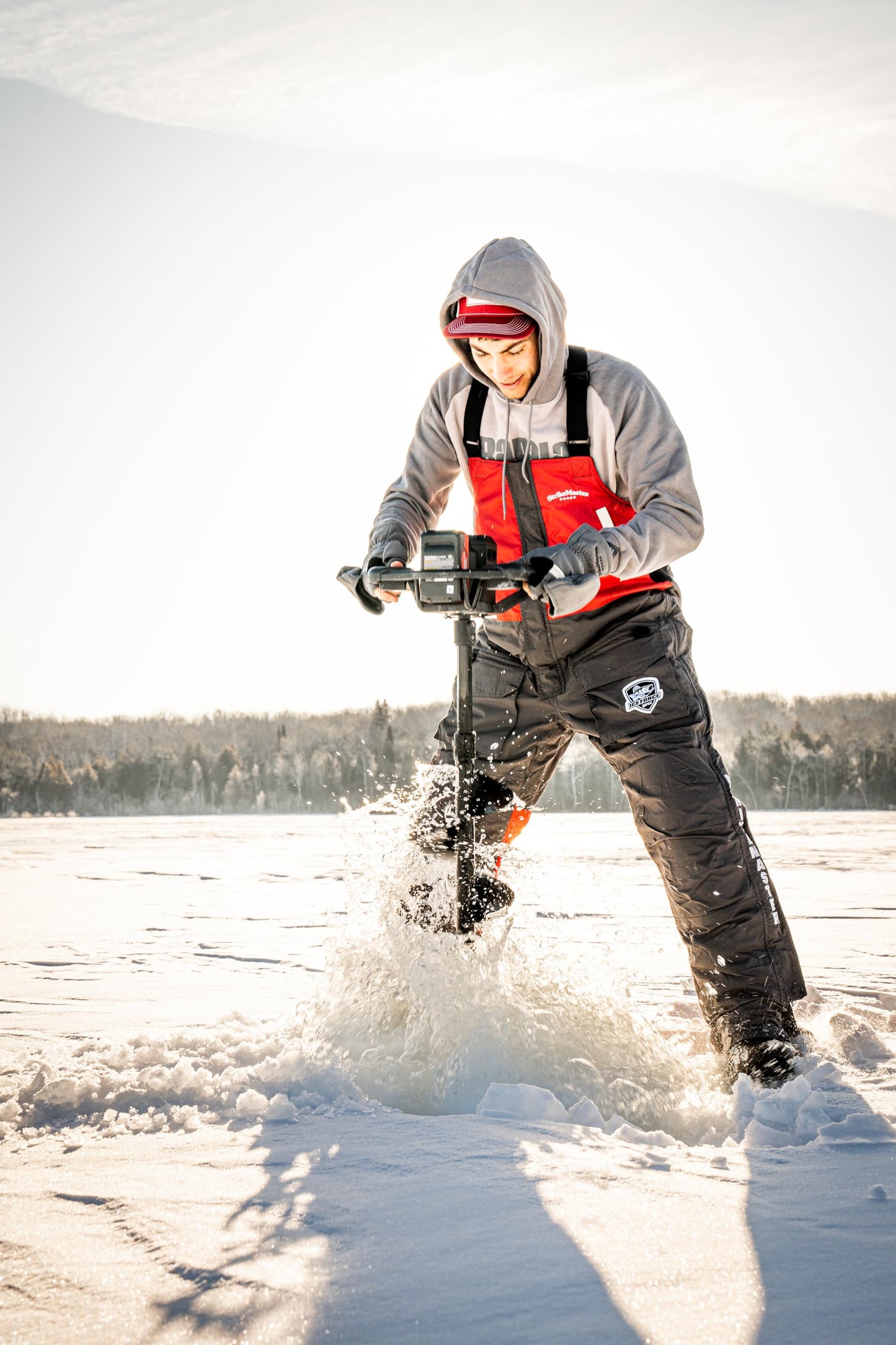 StrikeMaster Lite-Flite Auger, 24V Electric Ice Auger with Lightweight Design for Efficient Drilling
