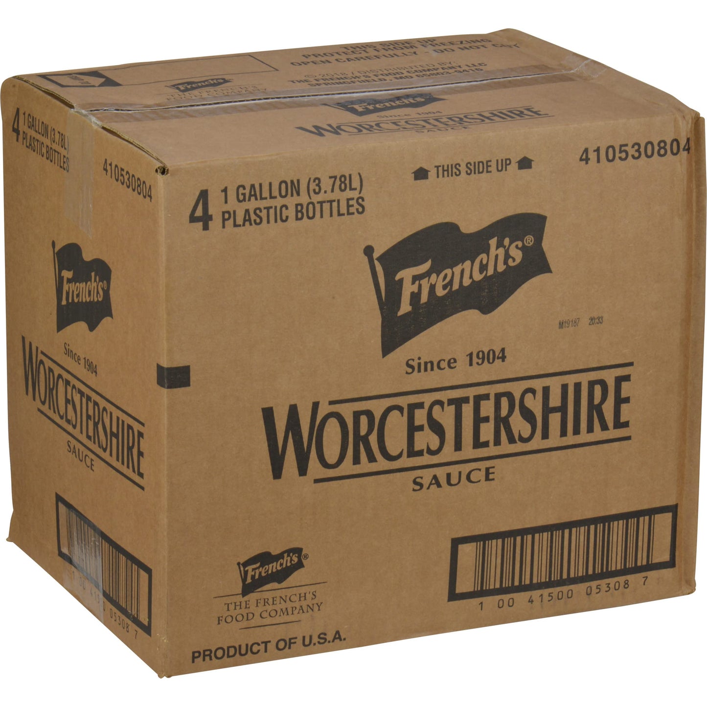 French's Worcestershire Sauce, 1 gal - One Gallon Container of Gluten-Free Worcestershire Sauce, Perfect as Meat Tenderizer, Marinades, Sauces and More