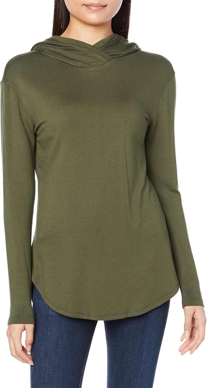Amazon Essentials Women's Supersoft Terry Hoodie, Standard-Fit Long-Sleeve Pullover