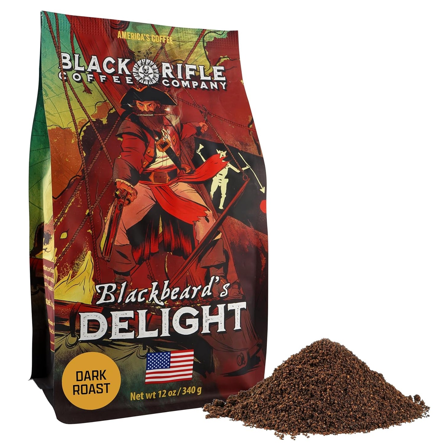 Black Rifle Coffee Company Tactisquatch Dark Roast Ground Coffee, 40 OZ Bag