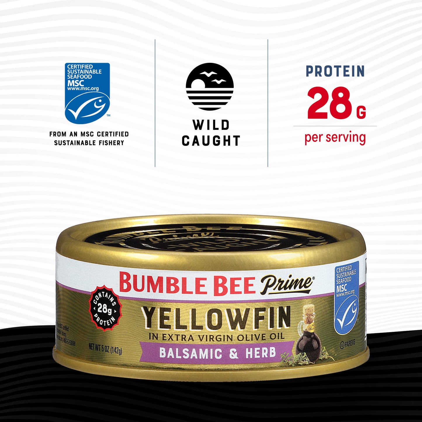 Bumble Bee Prime Atlantic Salmon, 5 oz Can - Premium Salmon - 24g Protein per Serving - Gluten Free & Kosher