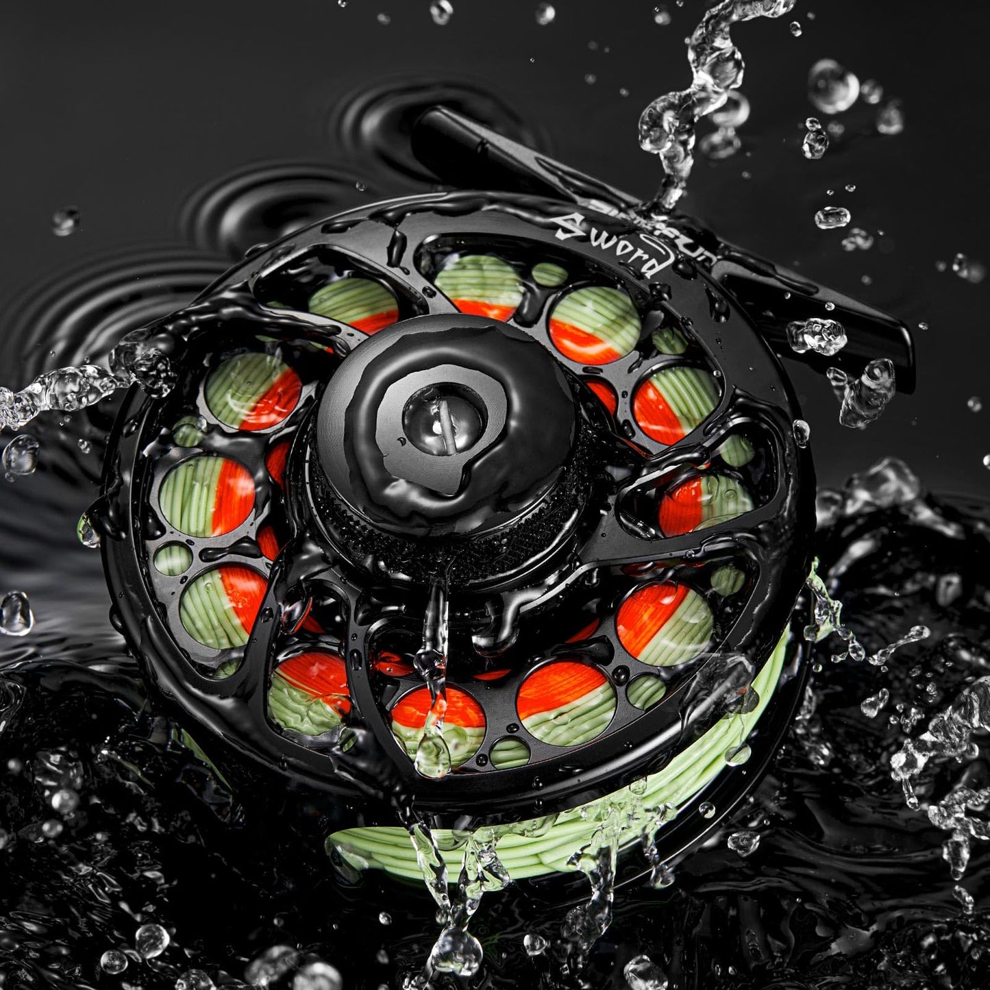 Piscifun Sword Fly Fishing Reel, CNC-Machined Aluminum Alloy Fly Reel, 3/4, 5/6, 7/8, 9/10 Weight, Black, Gunmetal, Space Gray