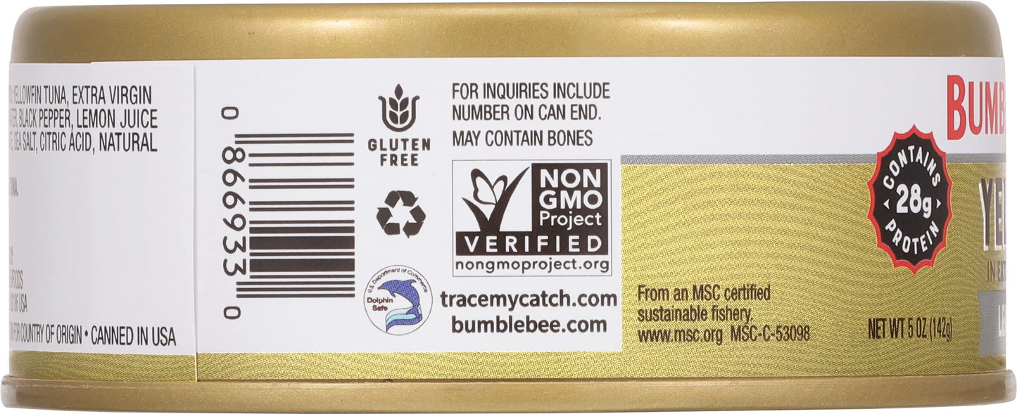 Bumble Bee Prime Atlantic Salmon, 5 oz Can - Premium Salmon - 24g Protein per Serving - Gluten Free & Kosher