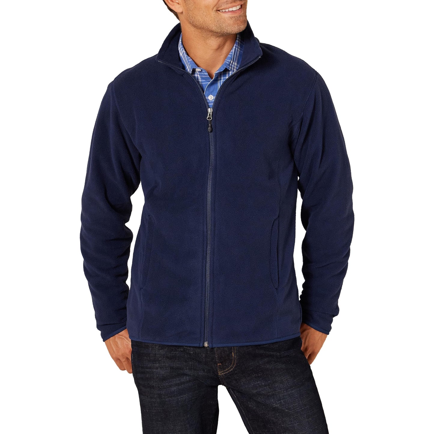 Amazon Essentials Men's Full-Zip Polar Fleece Jacket (Available in Big & Tall)