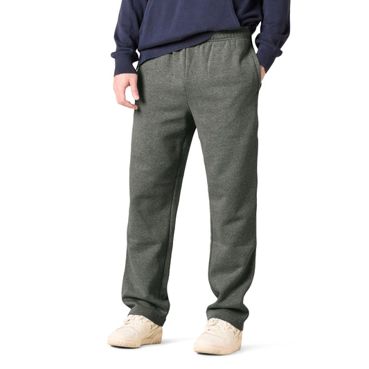 Amazon Essentials Men's Relaxed Straight Leg Fleece Open Bottom Sweatpant (Available in Big & Tall)