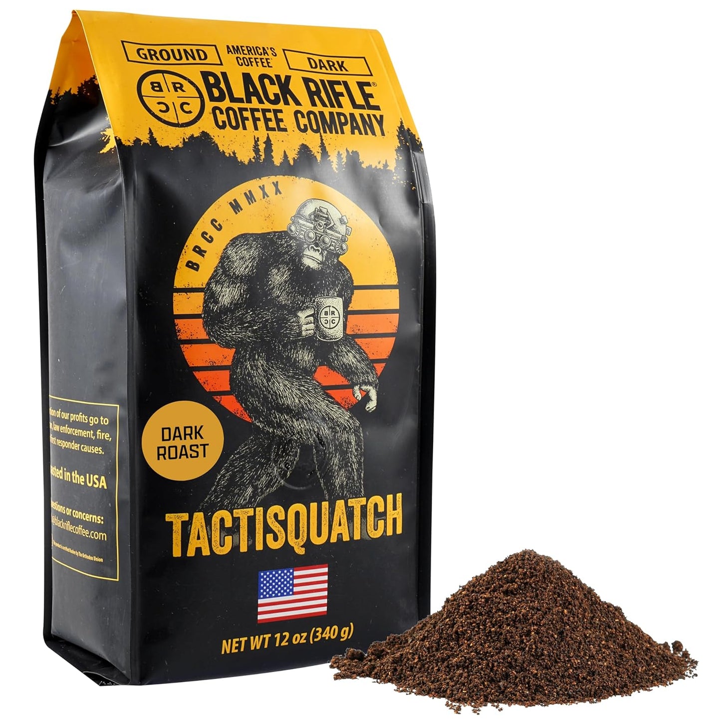 Black Rifle Coffee Company Tactisquatch Dark Roast Ground Coffee, 40 OZ Bag