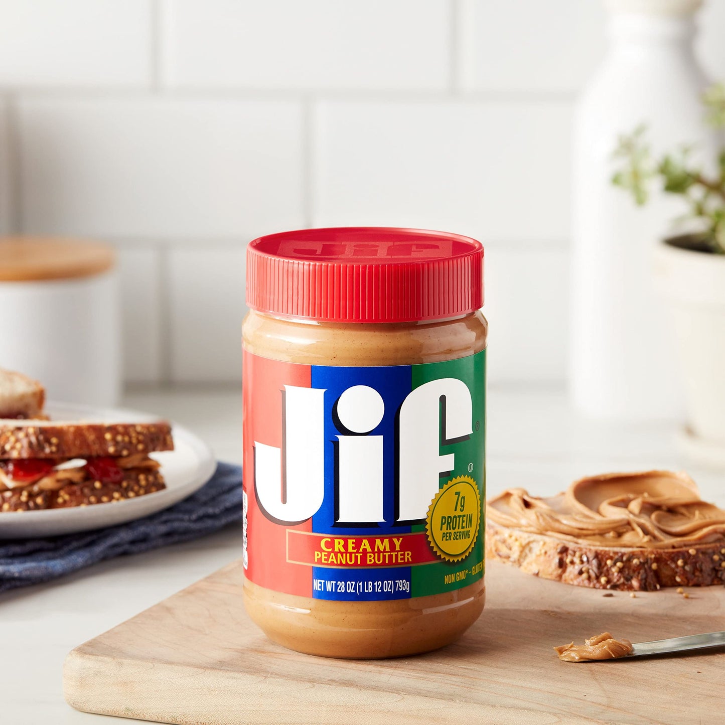 Jif Creamy Peanut Butter, 16 Ounces (Pack of 3)