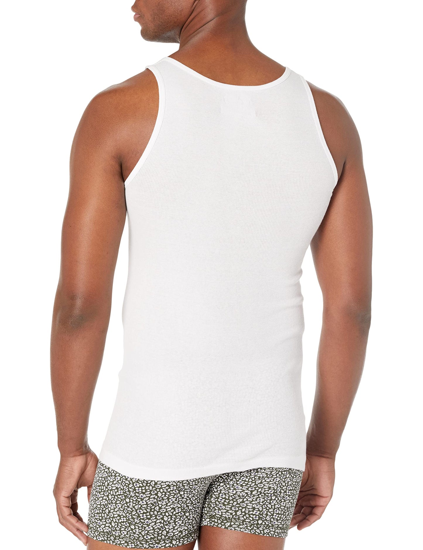 Amazon Essentials Men's Slim Fit Breathable Cotton Tank Undershirts, Pack of 6