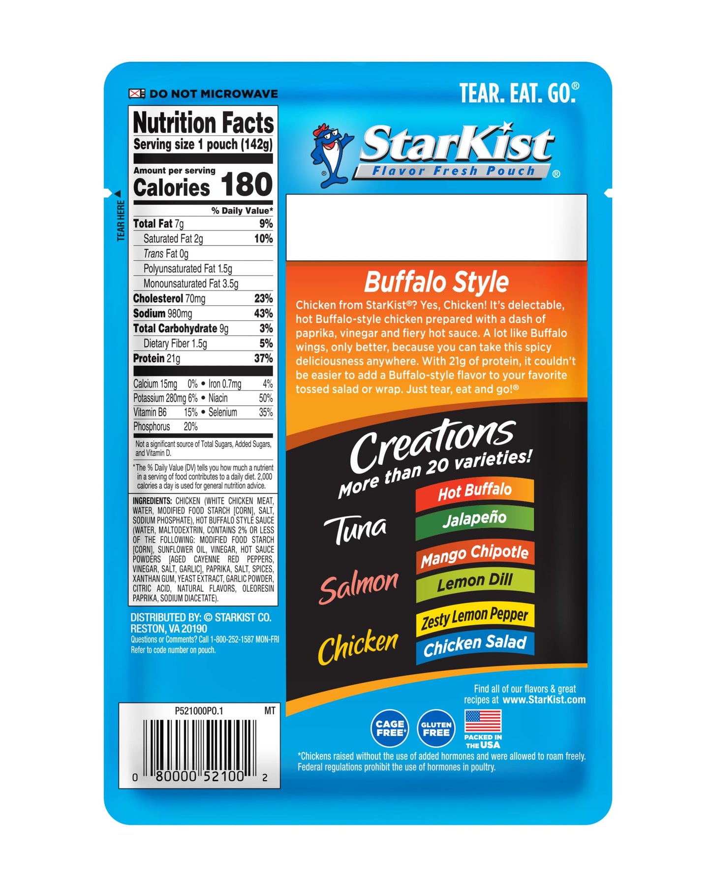 StarKist Chicken Creations, Chicken Salad, 2.6 oz Pouch (Pack of 12)