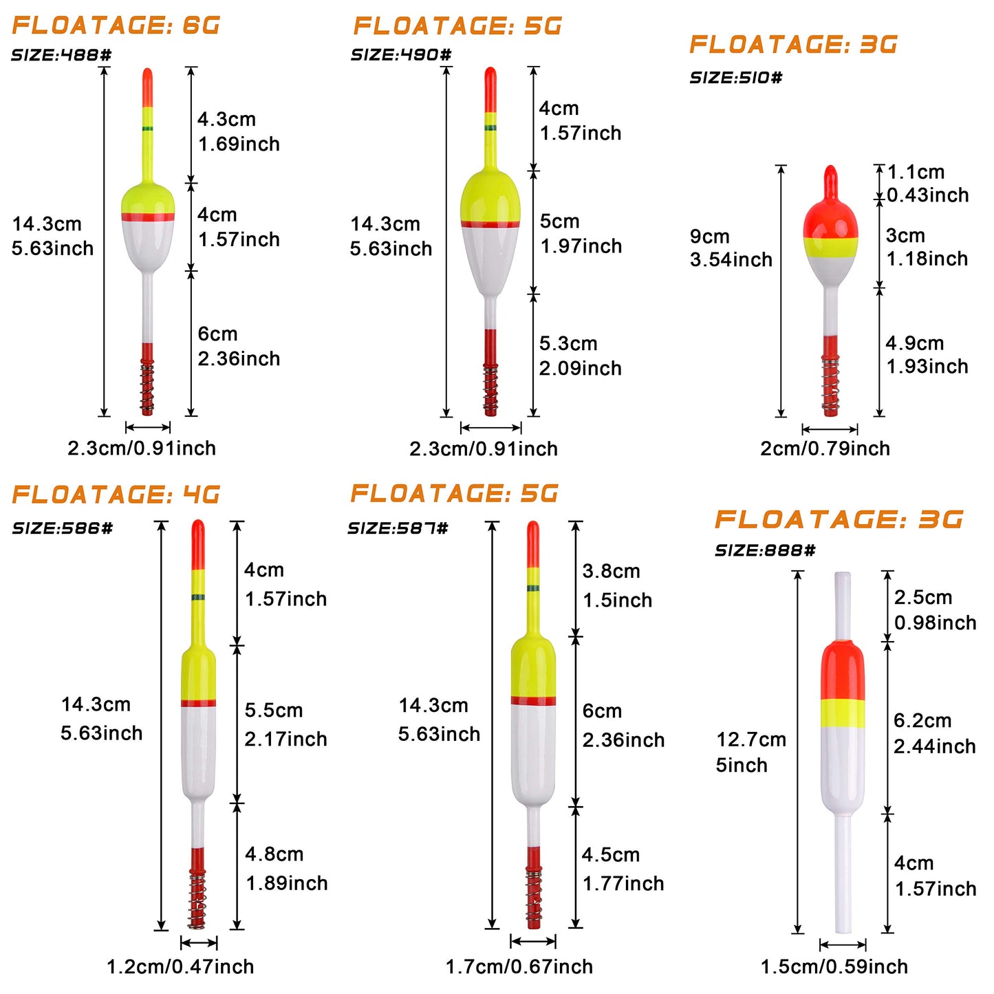 Fishing Floats and Bobbers Slip Bobbers for Fishing Spring Oval Stick Floats Slip Bobbers for Crappie Catfish Trout Fishing
