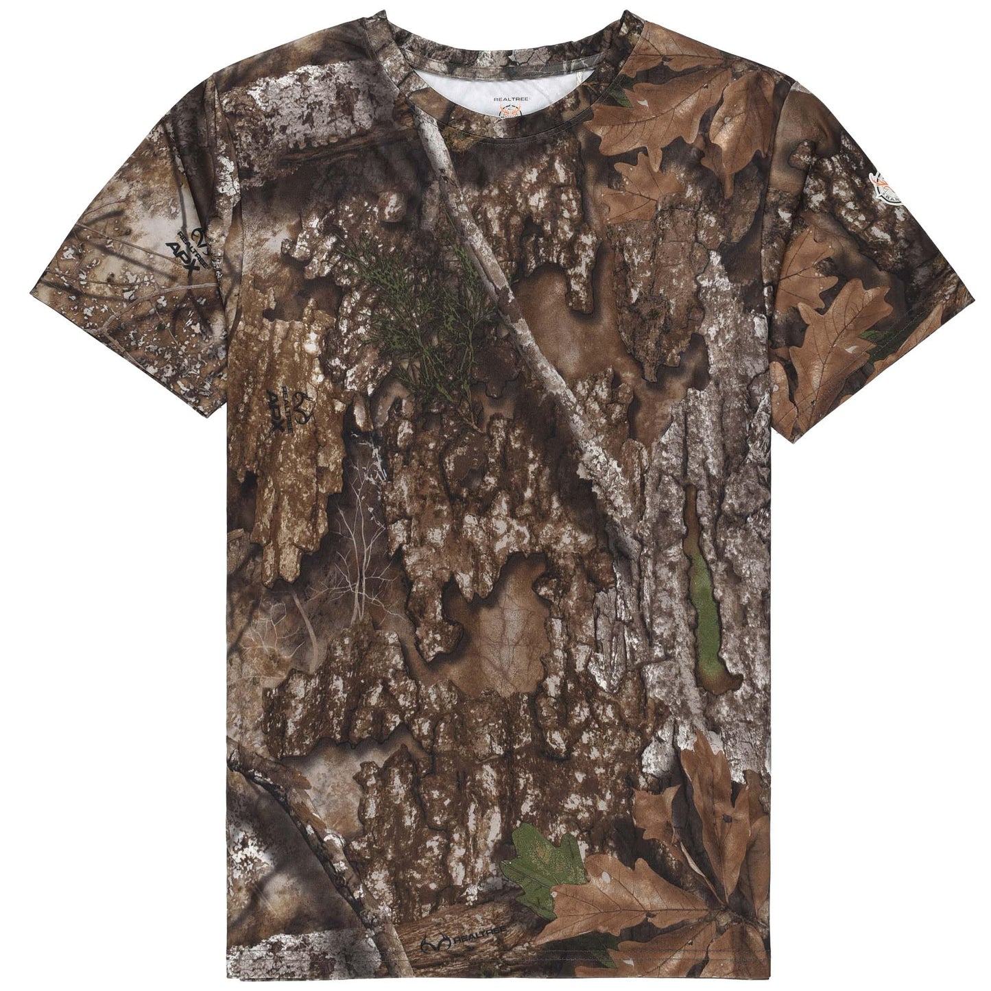 Authentic Realtree and Mossy Oak Camouflage Crewneck Unisex Adult Short Sleeve Tee Shirt