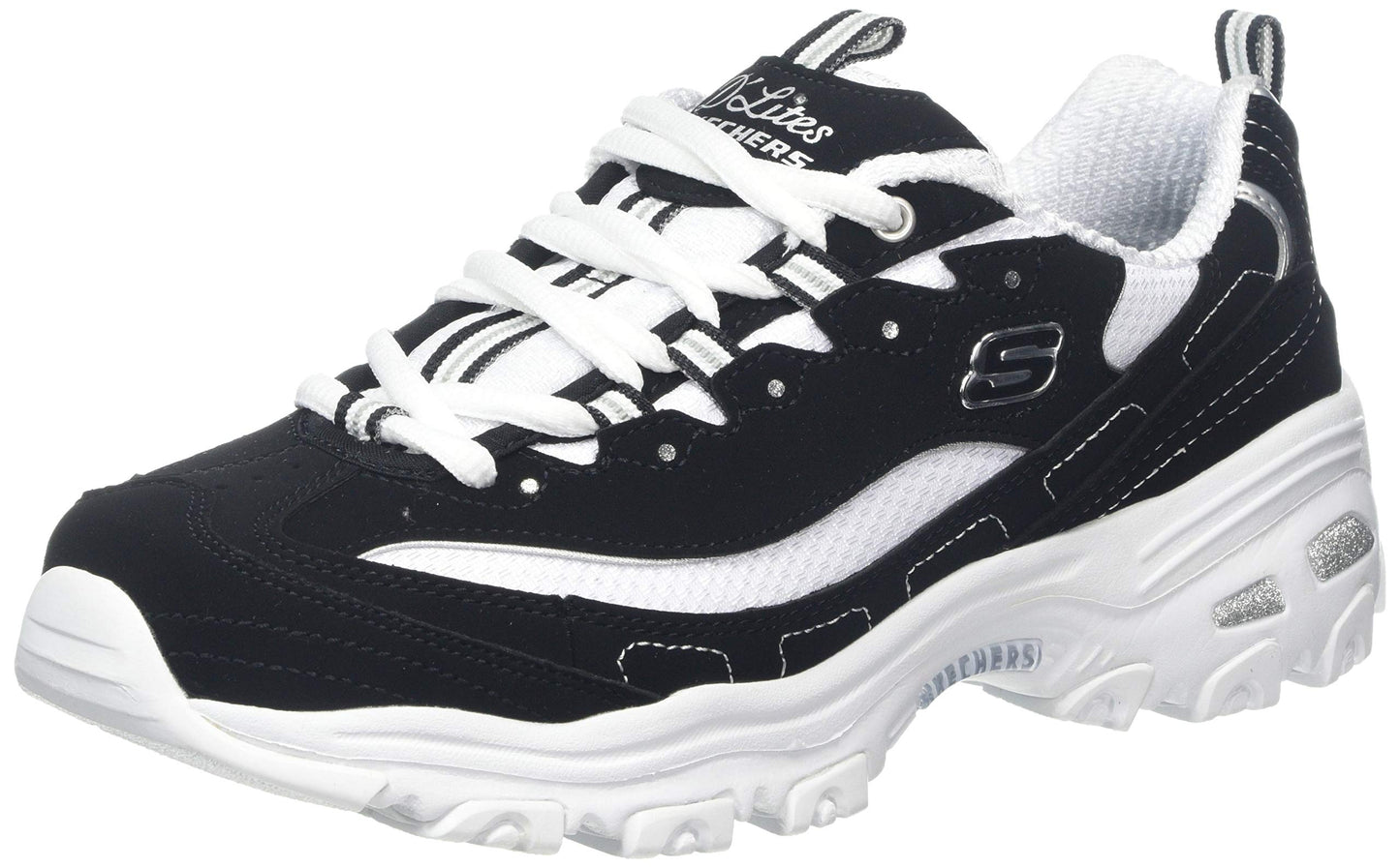 Skechers Women's D'Lites-Life Saver Memory Foam Lace-up Sneaker