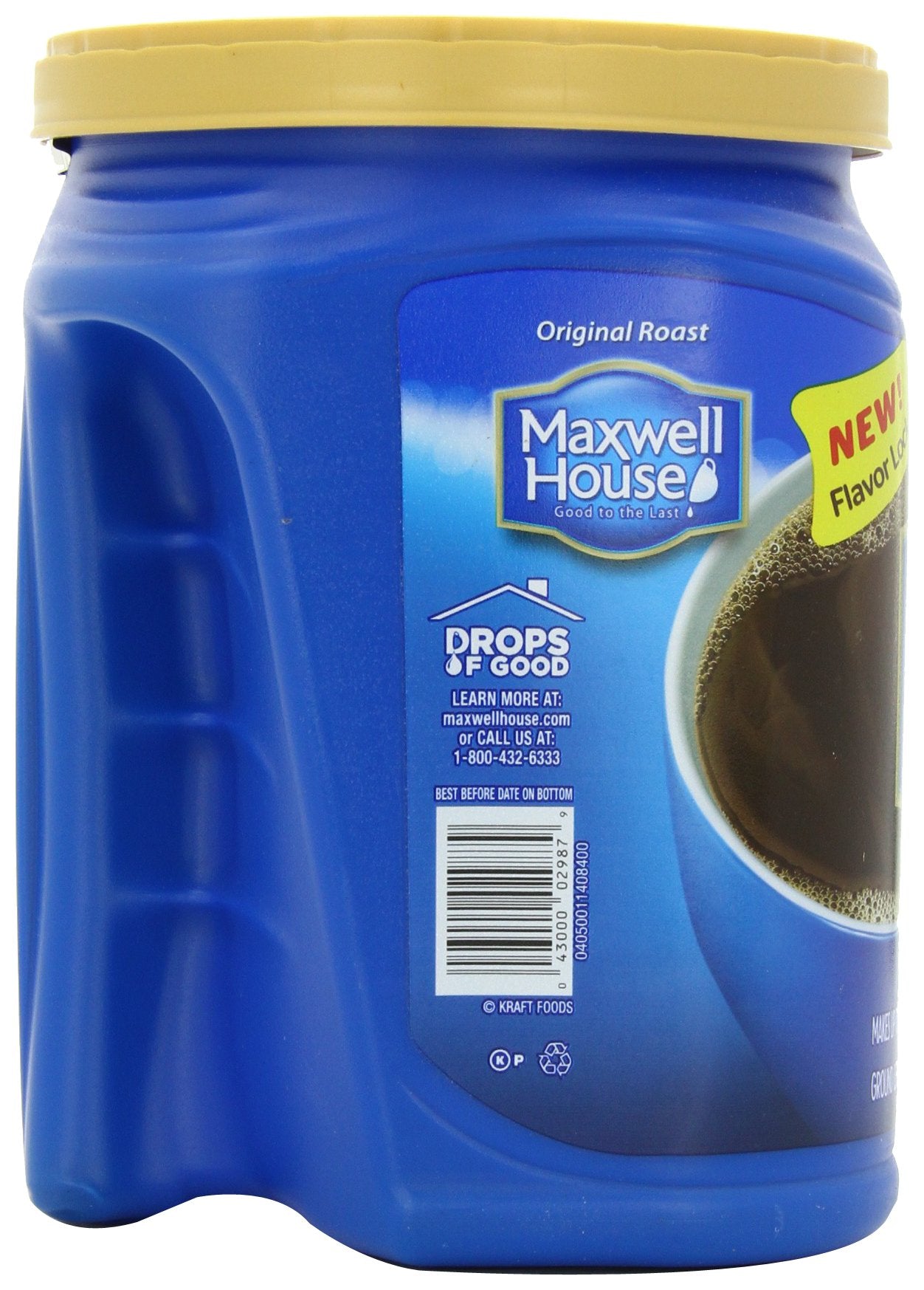 Maxwell House Breakfast Blend Mild Roast Ground Coffee, 38.8 oz Canister