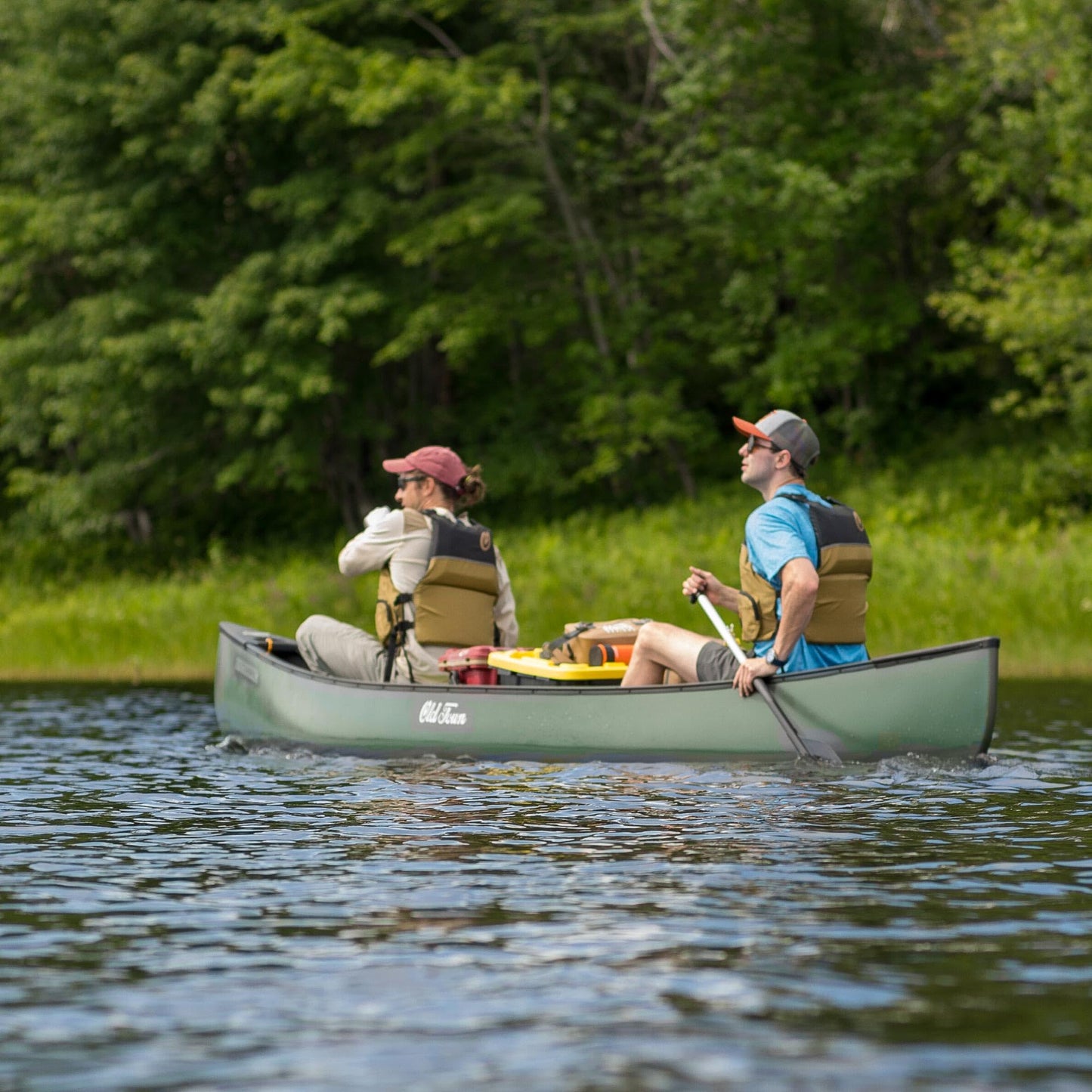Old Town Canoes & Kayaks Discovery 119 Solo Canoe, Camo, 11 Feet 9 Inches