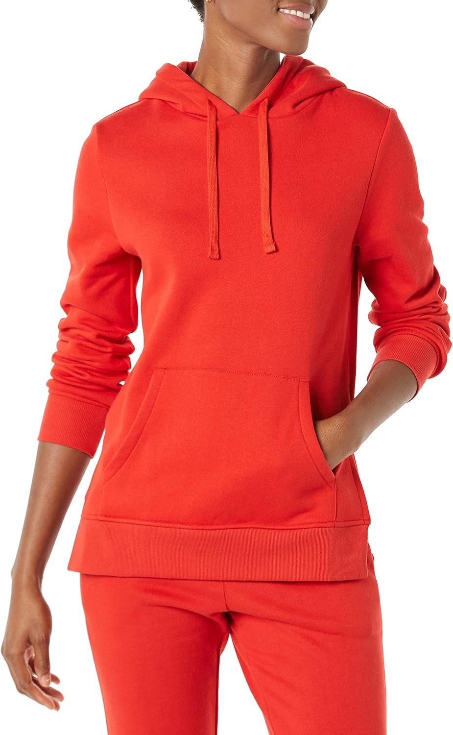 Amazon Essentials womens Fleece Hooded Tunic Sweatshirt