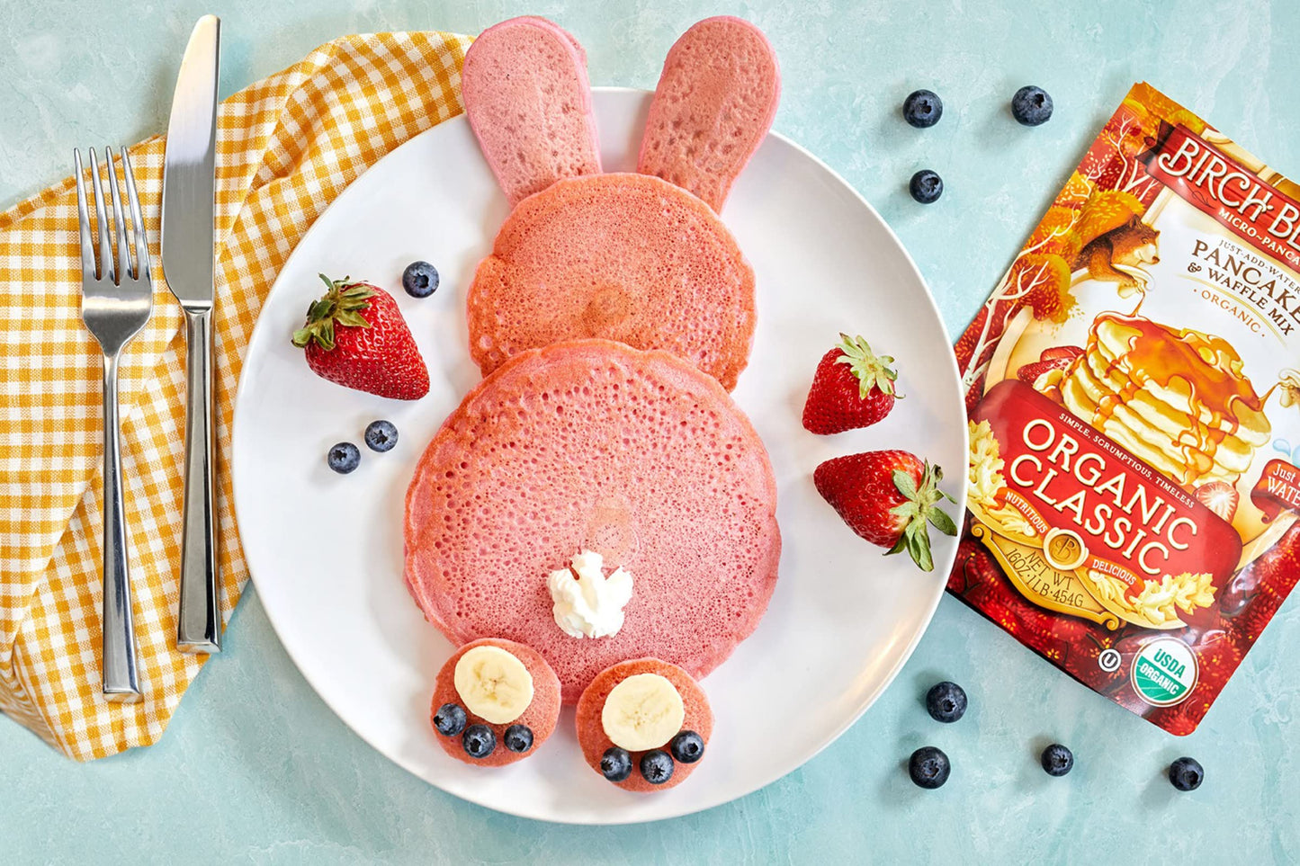 Organic Pancake and Waffle Mix, Classic Recipe by Birch Benders, Whole Grain, Non-GMO, Just Add Water, 16oz (Packaging may vary)