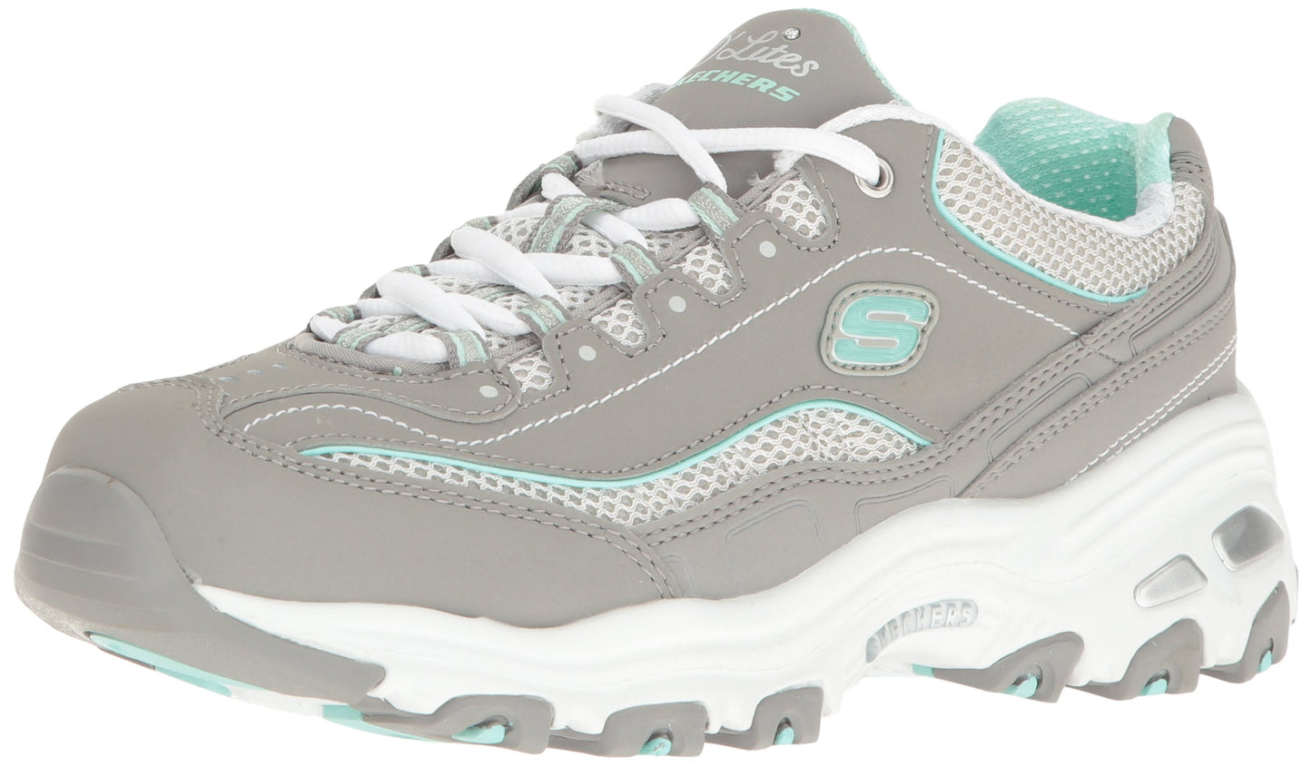 Skechers Women's D'Lites-Life Saver Memory Foam Lace-up Sneaker
