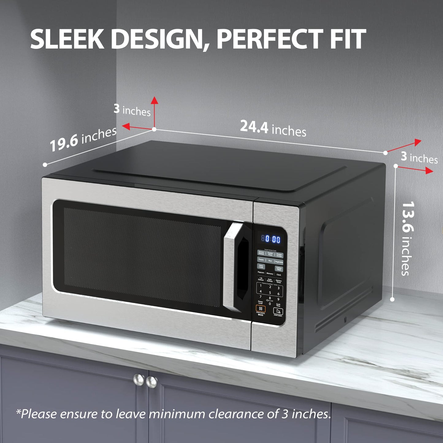 TOSHIBA Small Microwave Oven with 11 Power Levels, Sound On/Off & Eco Mode, Cu Ft, 700W, Black, MM-EM07PA(BK), ChefDefrost-0.7 Cu.Ft