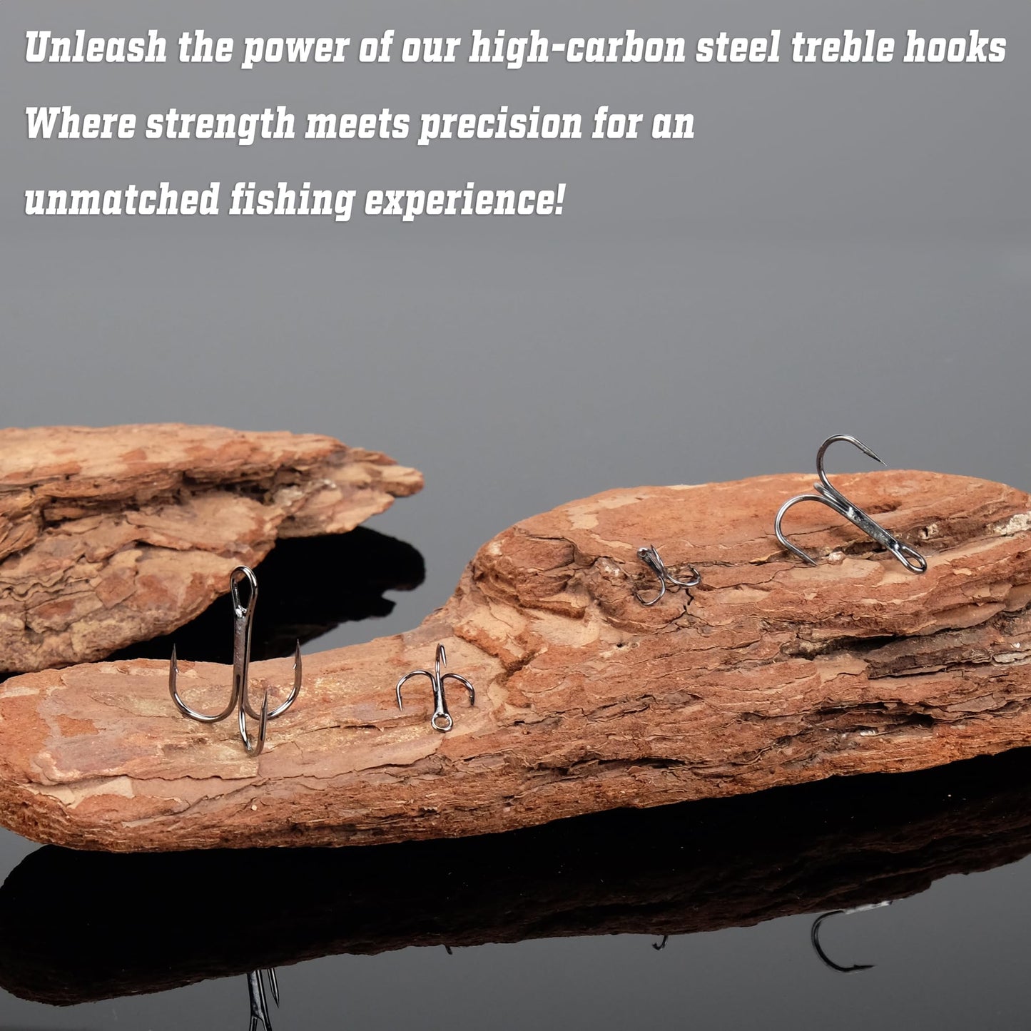 Fishing Treble Hooks High Carbon Steel Fishing Hooks Classic Round Bend Sharp Solid Triple Barbed Fish Hook Fishing Tackle