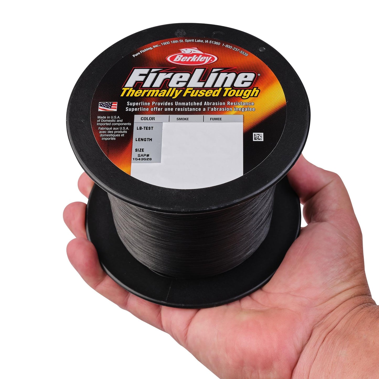Berkley FireLine® Superline, Crystal, 10lb | 4.5kg, 1500yd | 1371m Fishing Line, Suitable for Freshwater Environments