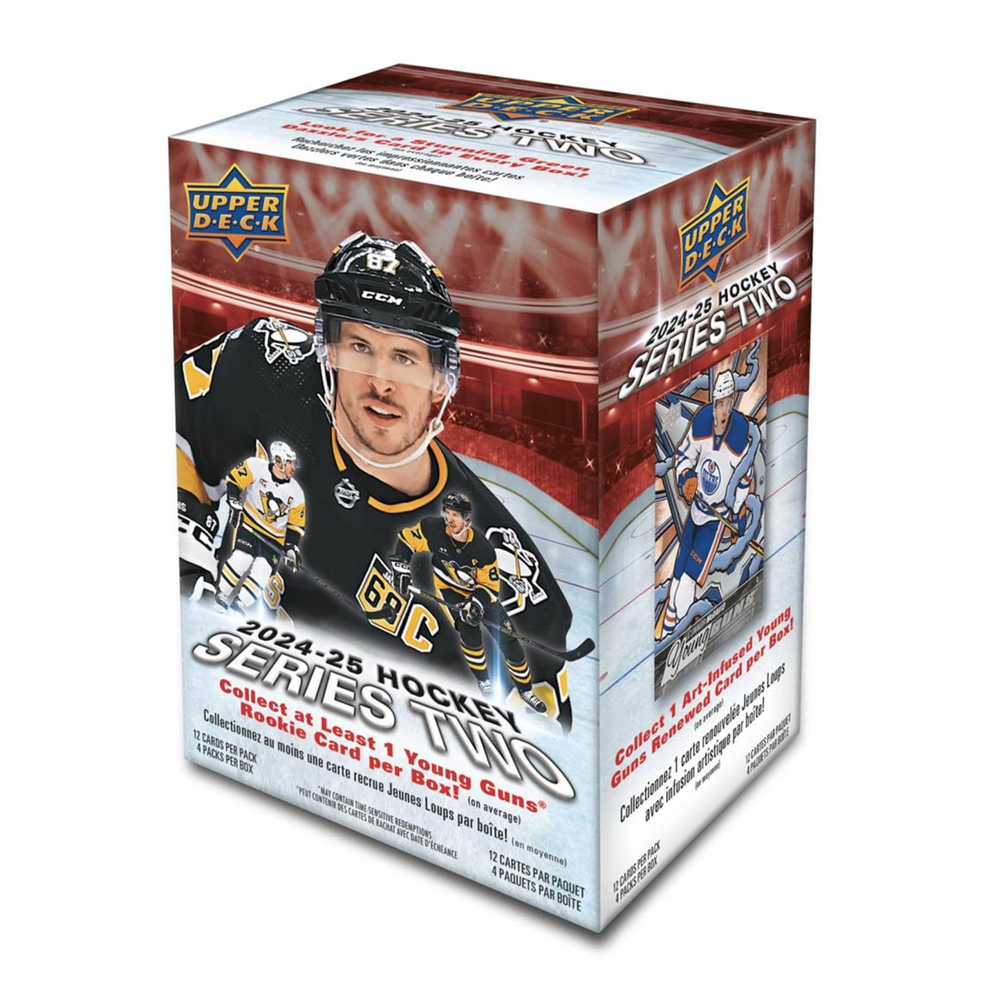 2024/25 Upper Deck Series 2 Hockey Blaster Box, 4 Packs Per Box, 12 Cards Per Pack