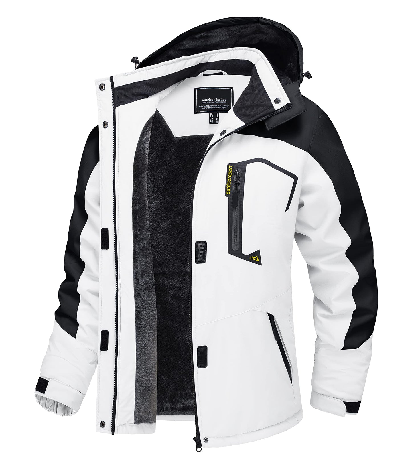 TACVASEN Women's Winter Jacket Waterproof Ski Jacket Hooded Fleece Lined Warm Snow Coat Mountain Windproof Rain Windbreaker
