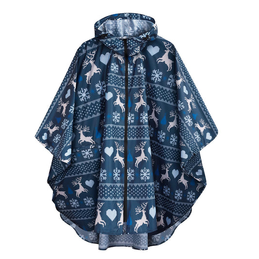 SaphiRose Unisex Rain Poncho Raincoat Hooded for Adults Women with Pockets