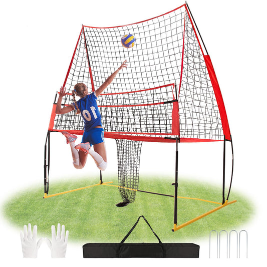 Sturdy and Easy to Set up Volleyball Training Equipment Net,Update Freely Height Adjustable Volleyball Net for Backyard,Portable 11x8FT Net to Improve Spike Service Skill for Indoor and Outdoor