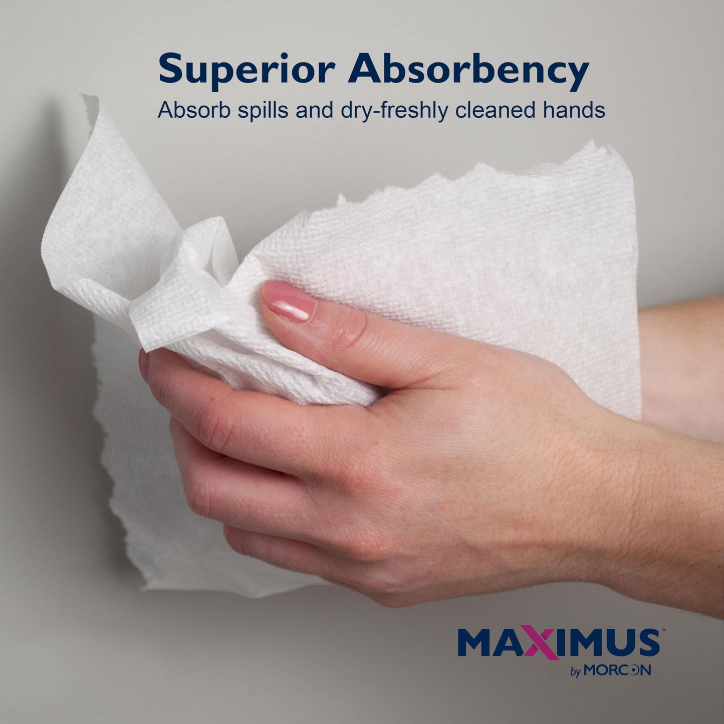 Maximus X0907 Recycled Paper Towels with Superior Absorbency, 10" Commercial Paper Towels Rolls Suitable for Office, Restaurant, and Healthcare Facilities, 6 Rolls Per Case